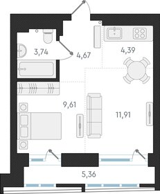 35 м², 2-комнатная квартира 8 750 000 ₽ - изображение 14
