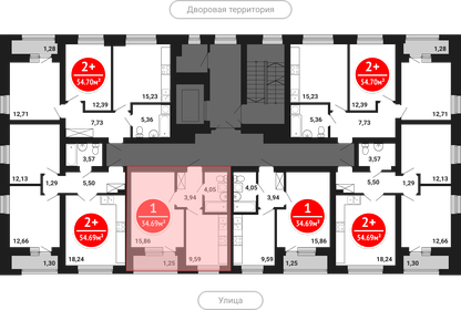 34,6 м², 1-комнатная квартира 5 262 240 ₽ - изображение 30