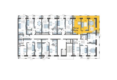 66,7 м², 2-комнатная квартира 9 424 710 ₽ - изображение 42