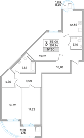 81,5 м², 3-комнатная квартира 14 600 000 ₽ - изображение 63
