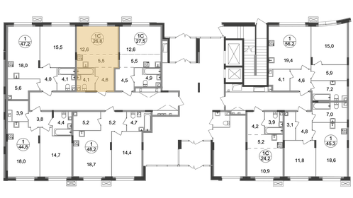 Квартира 26,8 м², студия - изображение 2