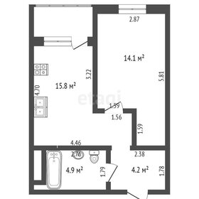 Квартира 39 м², 1-комнатная - изображение 2