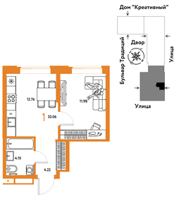 33,2 м², 1-комнатная квартира 4 490 000 ₽ - изображение 70