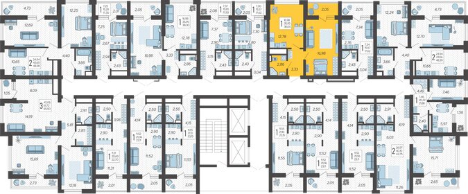 38 м², 1-комнатная квартира 15 534 400 ₽ - изображение 17