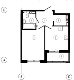 Квартира 37,5 м², 1-комнатная - изображение 1