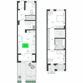 Квартира 115,8 м², 2-комнатная - изображение 1