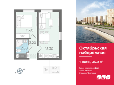 Квартира 35,9 м², 1-комнатная - изображение 1