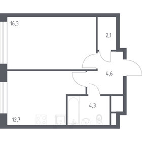 Квартира 40 м², 1-комнатная - изображение 1