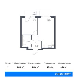 38 м², 1-комнатная квартира 6 000 000 ₽ - изображение 71