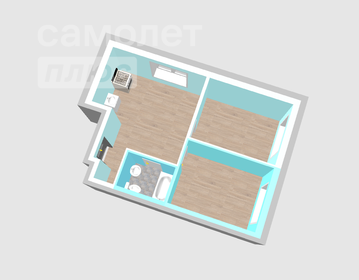 Квартира 44,2 м², 2-комнатная - изображение 3