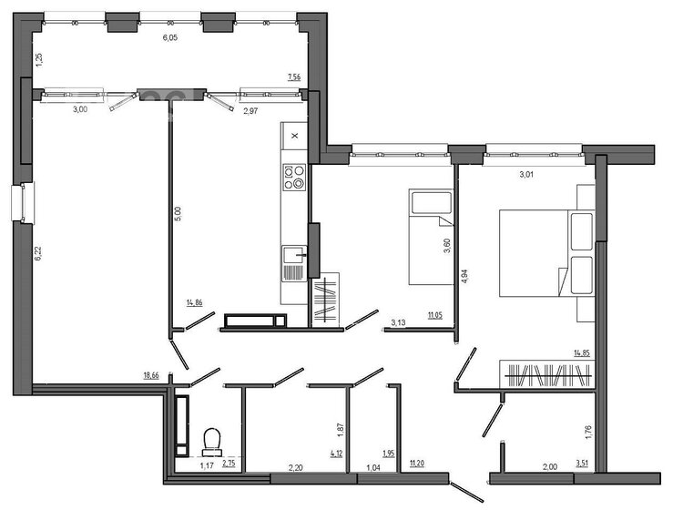 82,4 м², 4-комнатная квартира 7 800 000 ₽ - изображение 1