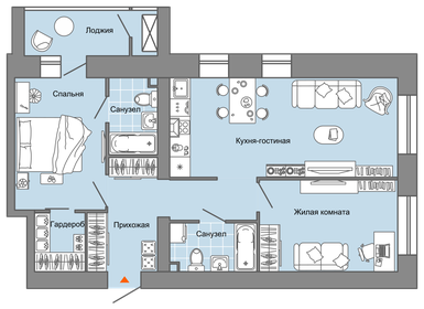 68 м², 3-комнатная квартира 7 012 004 ₽ - изображение 15