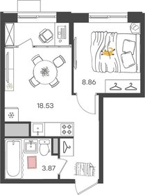 34,3 м², 2-комнатная квартира 3 050 000 ₽ - изображение 51