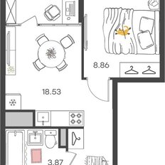 Квартира 31,3 м², 2-комнатная - изображение 2