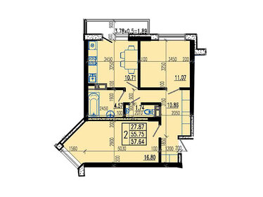 50 м², 2-комнатная квартира 5 000 000 ₽ - изображение 49