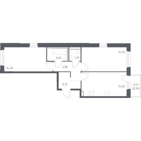 Квартира 58,3 м², 2-комнатная - изображение 1