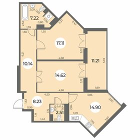 Квартира 80,3 м², 2-комнатная - изображение 1