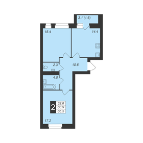 35,2 м², 1-комнатная квартира 1 775 000 ₽ - изображение 79
