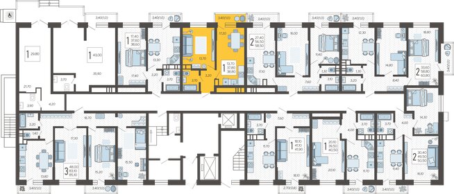 74,2 м², 1-комнатная квартира 6 150 000 ₽ - изображение 2