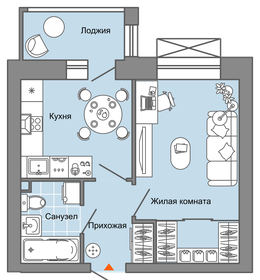 Квартира 34 м², студия - изображение 1
