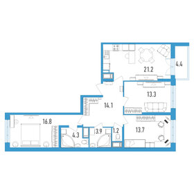 86,2 м², 3-комнатная квартира 22 650 000 ₽ - изображение 97