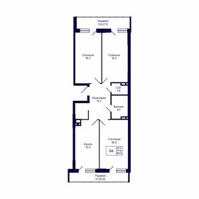 Квартира 84,6 м², 3-комнатная - изображение 1