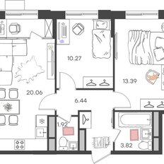 Квартира 55,9 м², 3-комнатная - изображение 2