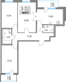 89 м², 3-комнатная квартира 22 882 020 ₽ - изображение 7
