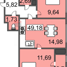 Квартира 21,9 м², студия - изображение 1