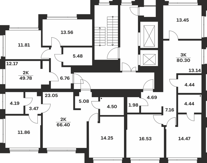 64,9 м², 2-комнатная квартира 13 553 650 ₽ - изображение 41