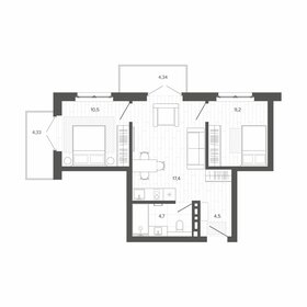 47,9 м², 3-комнатная квартира 8 534 000 ₽ - изображение 14