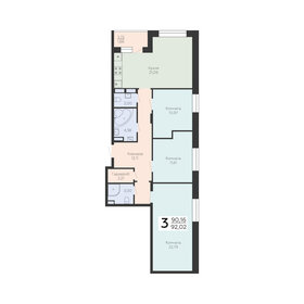 83,9 м², 3-комнатная квартира 9 231 200 ₽ - изображение 9