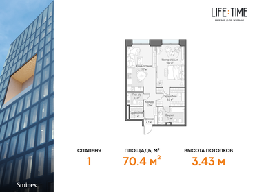 83,8 м², 2-комнатная квартира 64 005 880 ₽ - изображение 25