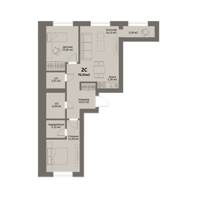Квартира 70,5 м², студия - изображение 1