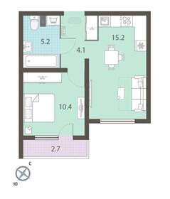 48 м², 1-комнатная квартира 6 300 000 ₽ - изображение 23