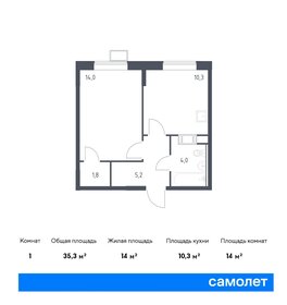 36,2 м², 1-комнатная квартира 7 633 846 ₽ - изображение 1