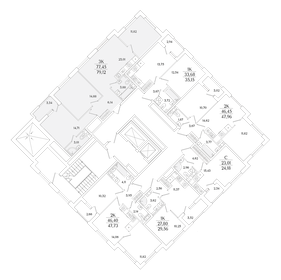 Квартира 79,1 м², 3-комнатная - изображение 2