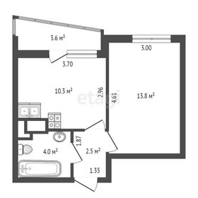 Квартира 30,6 м², 1-комнатная - изображение 1