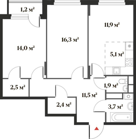 82,4 м², 3-комнатная квартира 16 079 213 ₽ - изображение 14