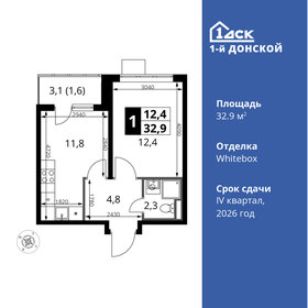31,7 м², 1-комнатная квартира 6 500 000 ₽ - изображение 53