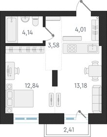 40,9 м², 1-комнатная квартира 7 100 000 ₽ - изображение 60