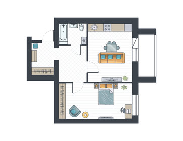 Квартира 57 м², 2-комнатная - изображение 1