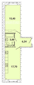 Квартира 43,7 м², 1-комнатная - изображение 1