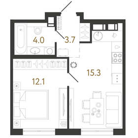 46 м², 2-комнатная квартира 7 400 000 ₽ - изображение 116