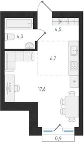 Квартира 33,1 м², студия - изображение 1