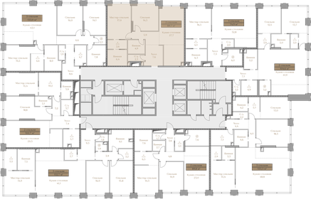 Квартира 89,7 м², 2-комнатная - изображение 2
