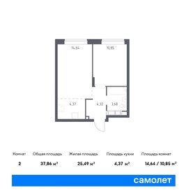 Квартира 37,9 м², 1-комнатная - изображение 1