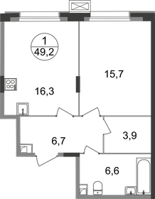 47,1 м², 1-комнатная квартира 10 067 923 ₽ - изображение 24