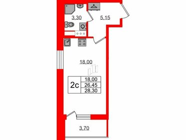 26,2 м², квартира-студия 5 095 000 ₽ - изображение 87