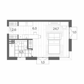 Квартира 40,4 м², студия - изображение 1